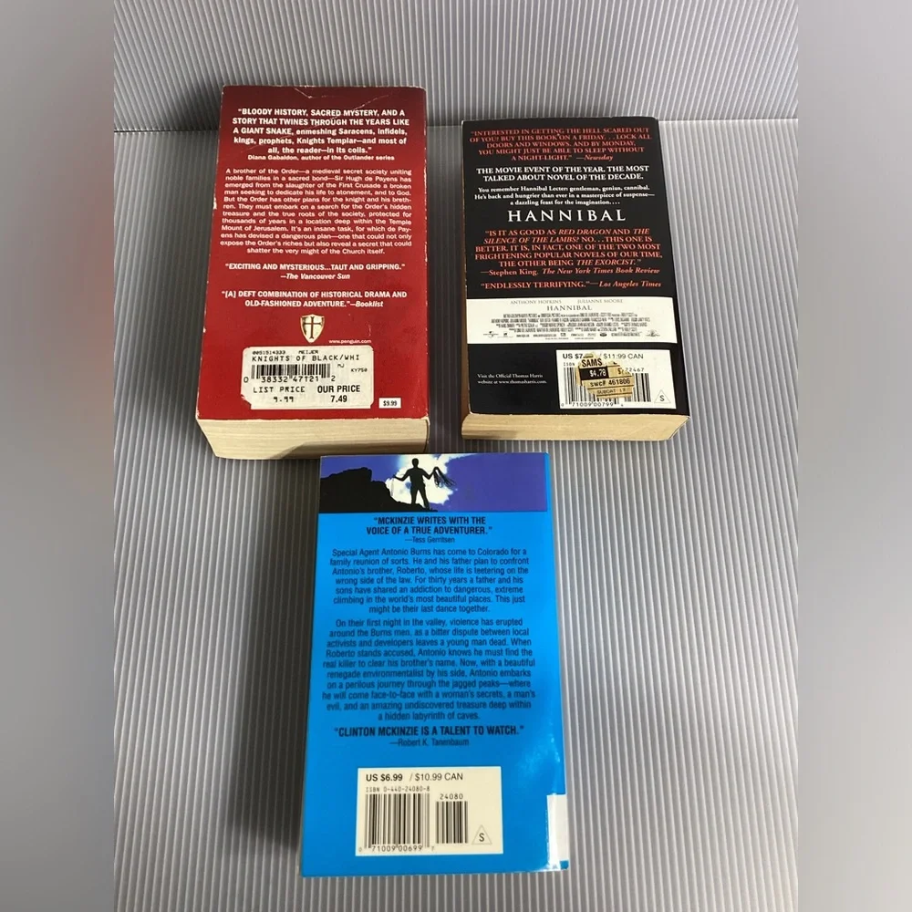 Set of 3 Mystery Fiction Paperback Books